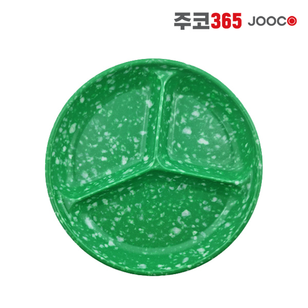 주코365(JOOCO) 원형3절 레트로 분식그릇 포장마차