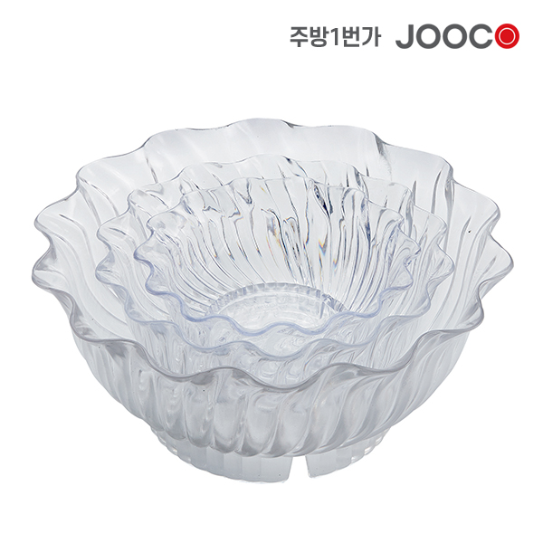 주코365 빙수그릇 튤립볼(투명)